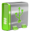 Green USB Icon 64x64 png